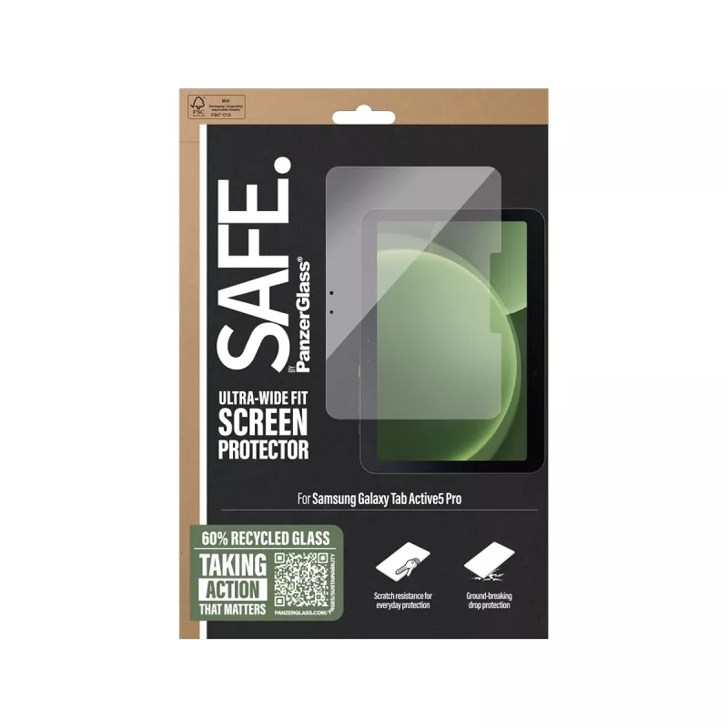 PanzerGlass SAFE. by ® ekraanikaitse Samsung Galaxy Tab Active5 Pro | Ülilai sobivus