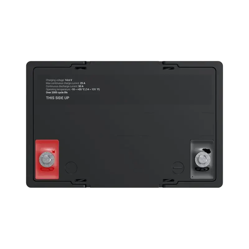 UPS-i aku roheline Cell LFPGC12V50AH liitium-raudfosfaat 12 V 50 Ah 640 Wh, 75 A tühjendus