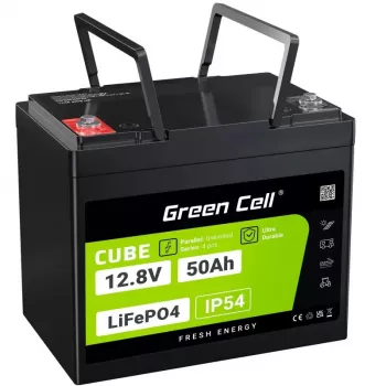 UPS-i aku roheline Cell LFPGC12V50AH liitium-raudfosfaat 12 V 50 Ah 640 Wh, 75 A tühjendus