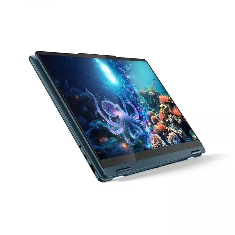 2-ühes sülearvuti Lenovo Yoga 7 14-tolline OLED-puuteekraan, Ryzen AI 5 340, 16 GB LPDDR5, 512 GB SSD, Radeon 840M, 70 Wh, Tidal Teal