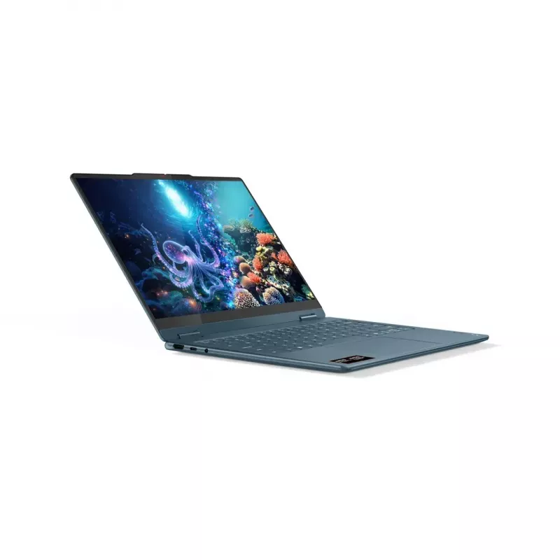 2-ühes sülearvuti Lenovo Yoga 7 14-tolline OLED-puuteekraan, Ryzen AI 5 340, 16 GB LPDDR5, 512 GB SSD, Radeon 840M, 70 Wh, Tidal Teal