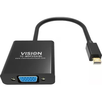 Videokaabli adapter Mini DisplayPort VGA Vision TC-MDPVGA/BL