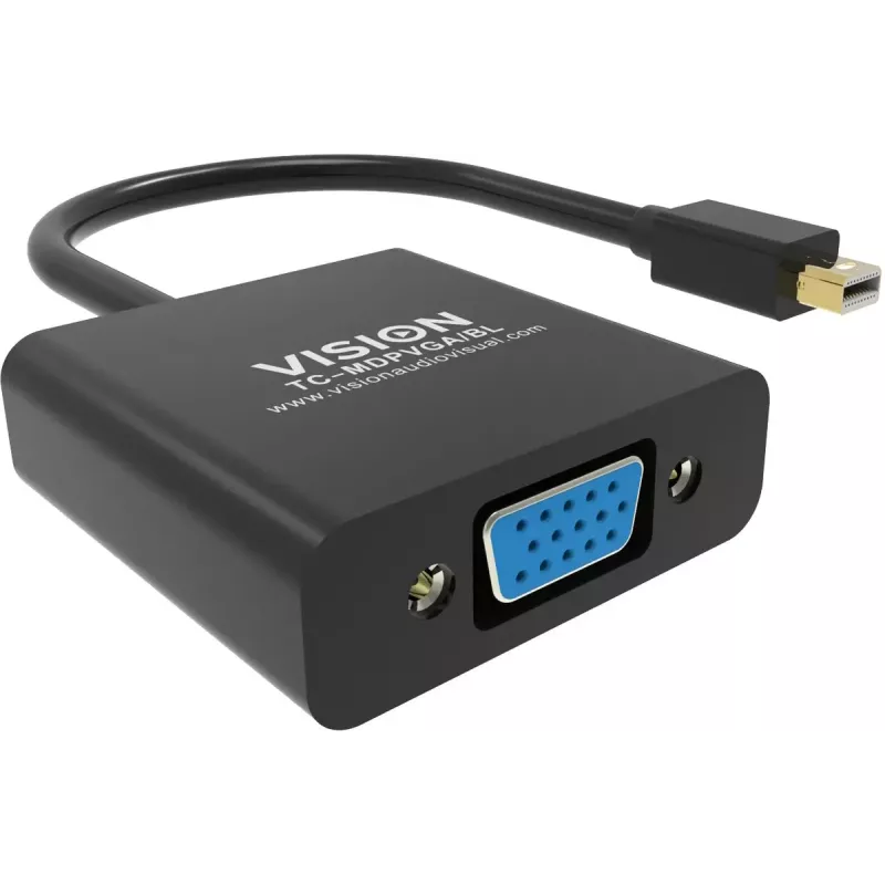 Videokaabli adapter Mini DisplayPort VGA Vision TC-MDPVGA/BL
