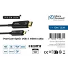 Microconnect USB3.1CHDMI10OP videokaabli adapter 10 m USB USB-C HDMI Must