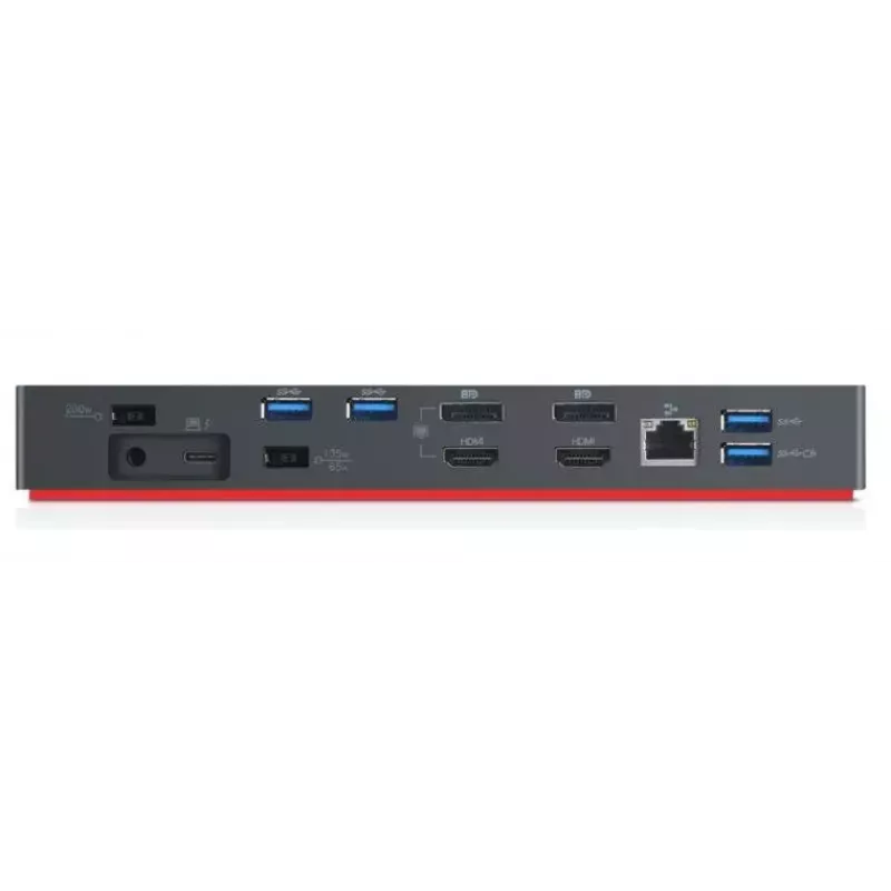 Lenovo 40AN0135DK sülearvuti dokk/pordikordisti juhtmega Thunderbolt 3 Must