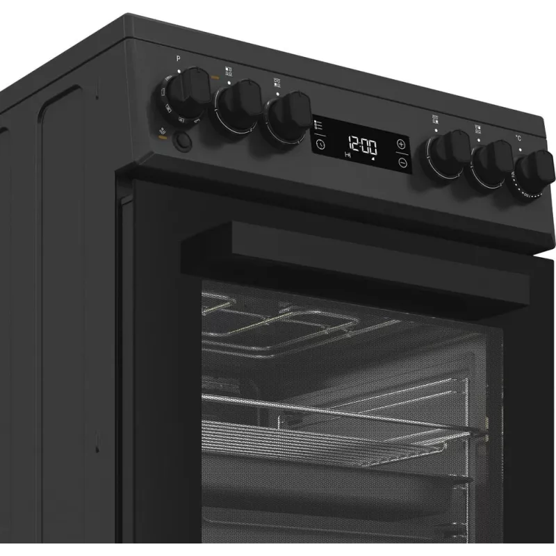 Whirlpool W5V8LCSA vabalt seisev pliit Elektripliit Keraamiline pliidiplaat Antratsiit