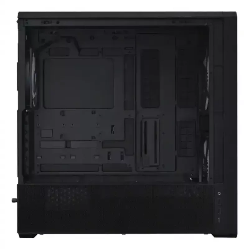 PC-korpus Lian Li Lancool 217 INF Midi Tower — Must, EATX/ATX/Micro-ATX/Mini-ITX tugi, 2x120 mm ees, 1x140 mm taga, 1×3,5 tolli + 8×2,5 tolli, karastatud klaas