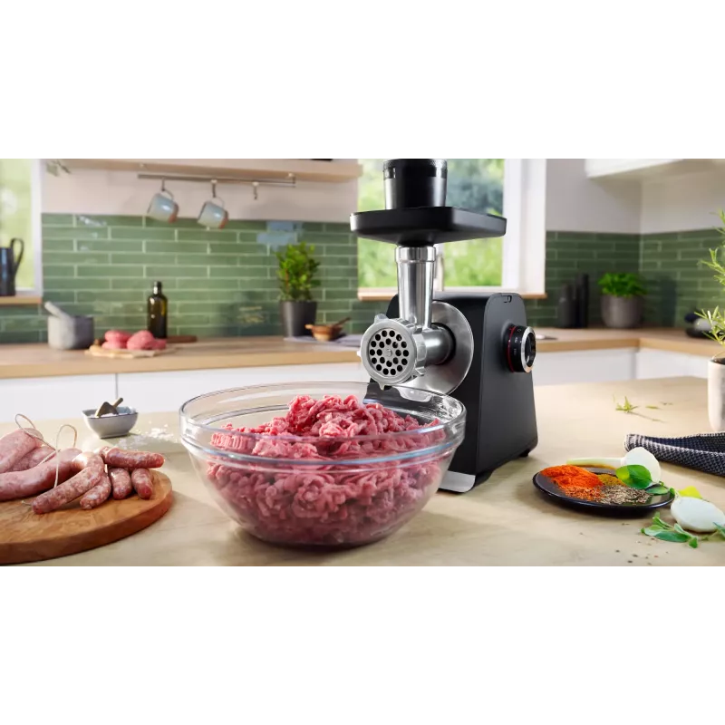 Bosch Serie 6 hakklihamasin 2100 W Must, Hõbedane