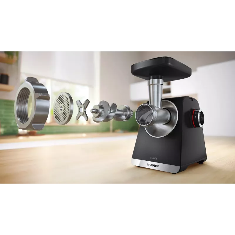 Bosch Serie 6 hakklihamasin 2100 W Must, Hõbedane