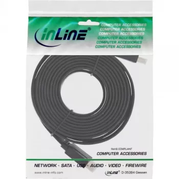 InLine HDMI lame kaabel High Speed kaabel with Ethernet kullatud must 5m