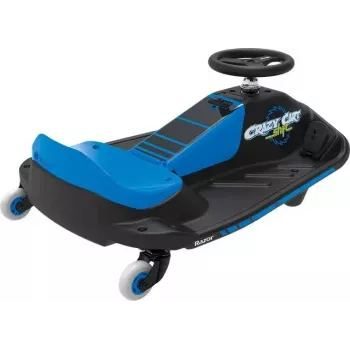 Elektriline triivikart Razor Crazy Cart Shift — sinine, 90 W mootor, 12 V aku, kiirus kuni 13 km/h, max kasutaja kaal 54 kg
