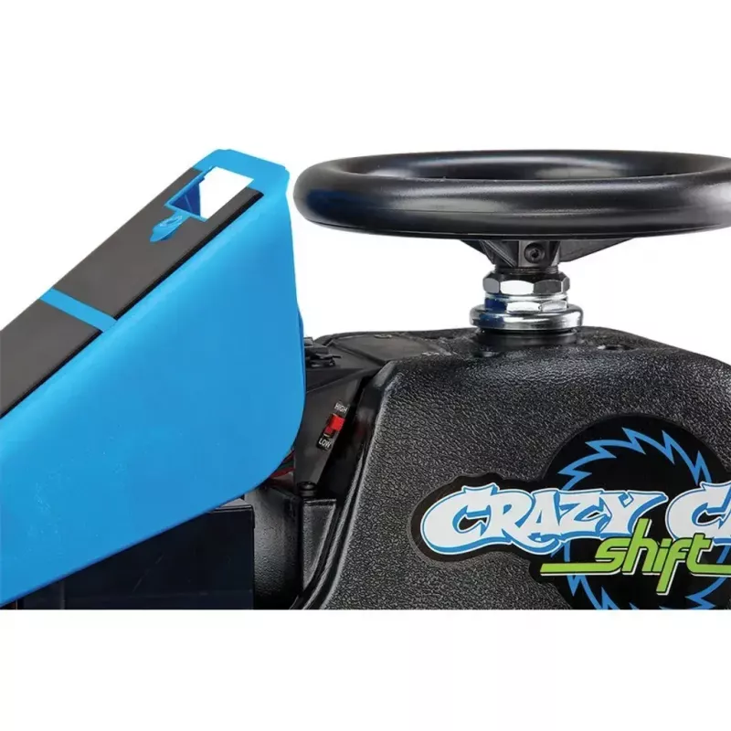 Elektriline triivikart Razor Crazy Cart Shift — sinine, 90 W mootor, 12 V aku, kiirus kuni 13 km/h, max kasutaja kaal 54 kg
