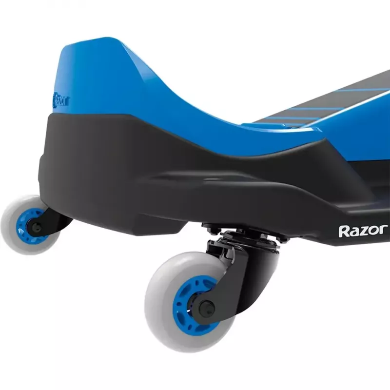 Elektriline triivikart Razor Crazy Cart Shift — sinine, 90 W mootor, 12 V aku, kiirus kuni 13 km/h, max kasutaja kaal 54 kg