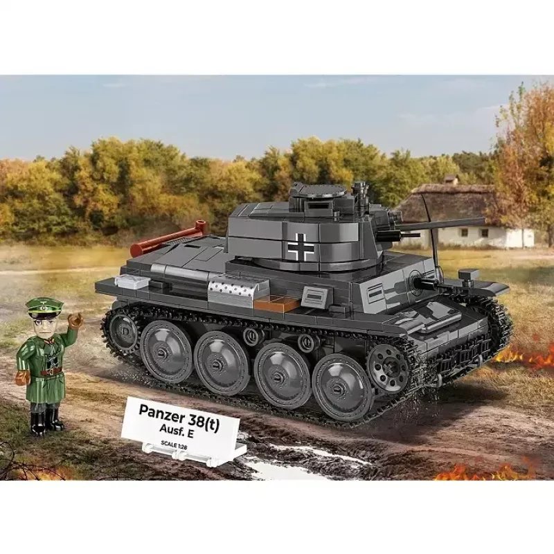 Ehituskomplekt Cobi Blocks Panzer 38 VZ.38 690 elementi – mõõtkavas mudeli ehituskomplekt