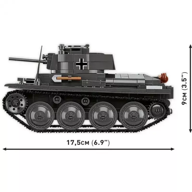 Ehituskomplekt Cobi Blocks Panzer 38 VZ.38 690 elementi – mõõtkavas mudeli ehituskomplekt