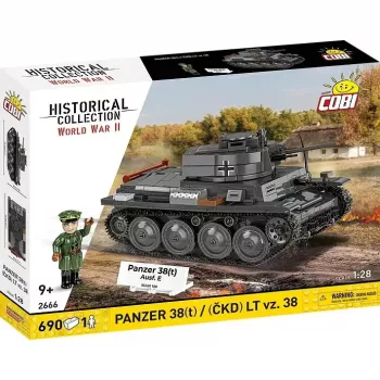 Ehituskomplekt Cobi Blocks Panzer 38 VZ.38 690 elementi – mõõtkavas mudeli ehituskomplekt