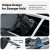 Auto ventilatsiooniavade telefonihoidik Crong Carclip Air Vent (mobiiltelefonidele), must/süsinikkiust