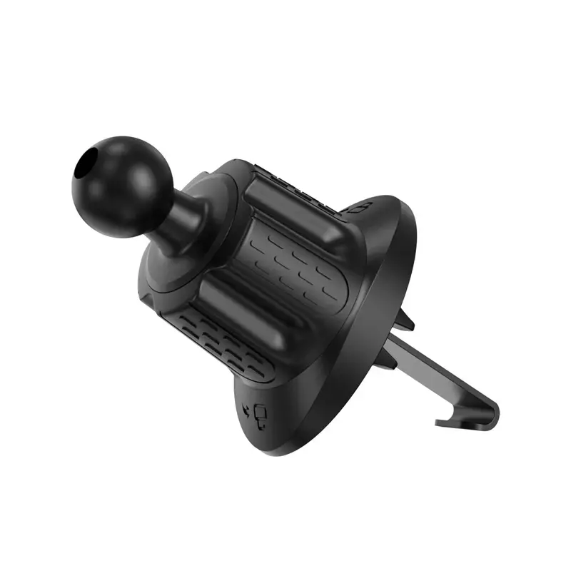 Auto ventilatsiooniavade telefonihoidik Crong Carclip Air Vent (mobiiltelefonidele), must/süsinikkiust