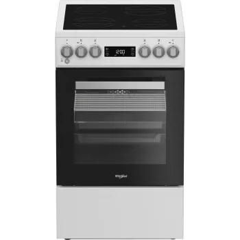 Whirlpool W5V5LCW vabaltseisev pliit elektriline keraamiline pliidiplaat must, valge