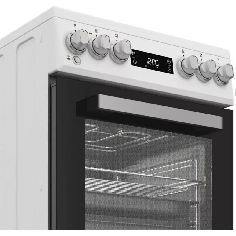 Whirlpool W5V5LCW vabaltseisev pliit elektriline keraamiline pliidiplaat must, valge