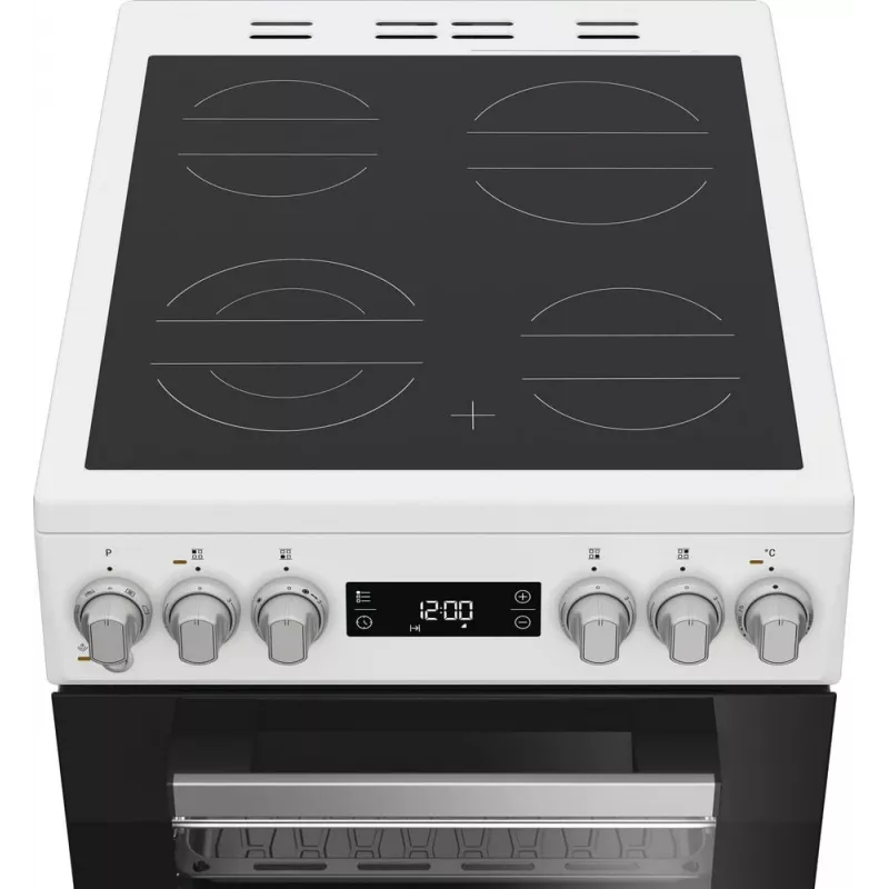 Whirlpool W5V5LCW vabaltseisev pliit elektriline keraamiline pliidiplaat must, valge