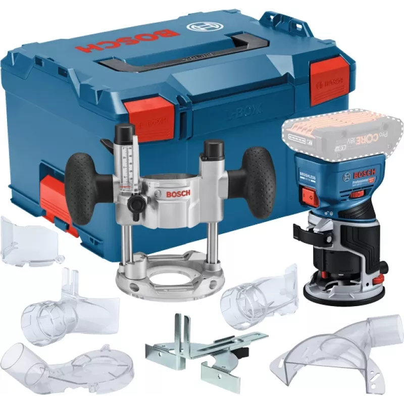 Juhtmeta peopesafrees Bosch GKF 18V-8 — 18V, 8 mm padrun