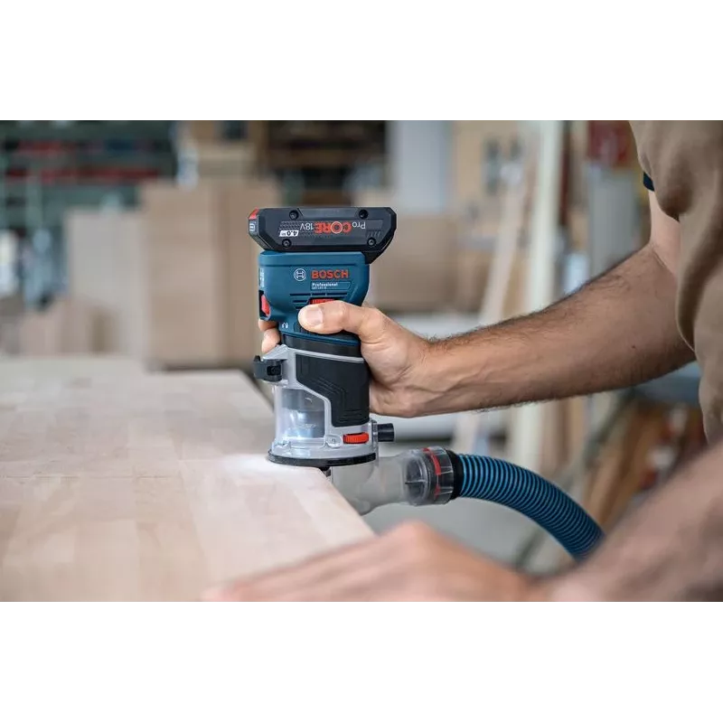 Juhtmeta peopesafrees Bosch GKF 18V-8 — 18V, 8 mm padrun