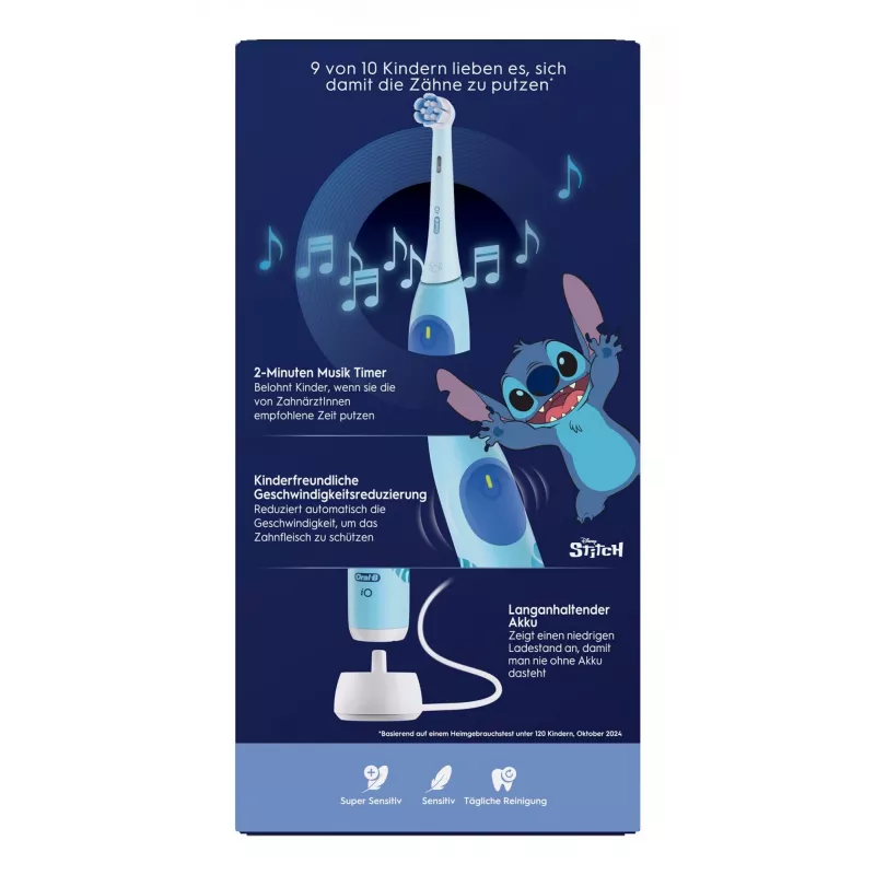 Oral-B iO Kids Stitch laste pöörlev hambahari sinine