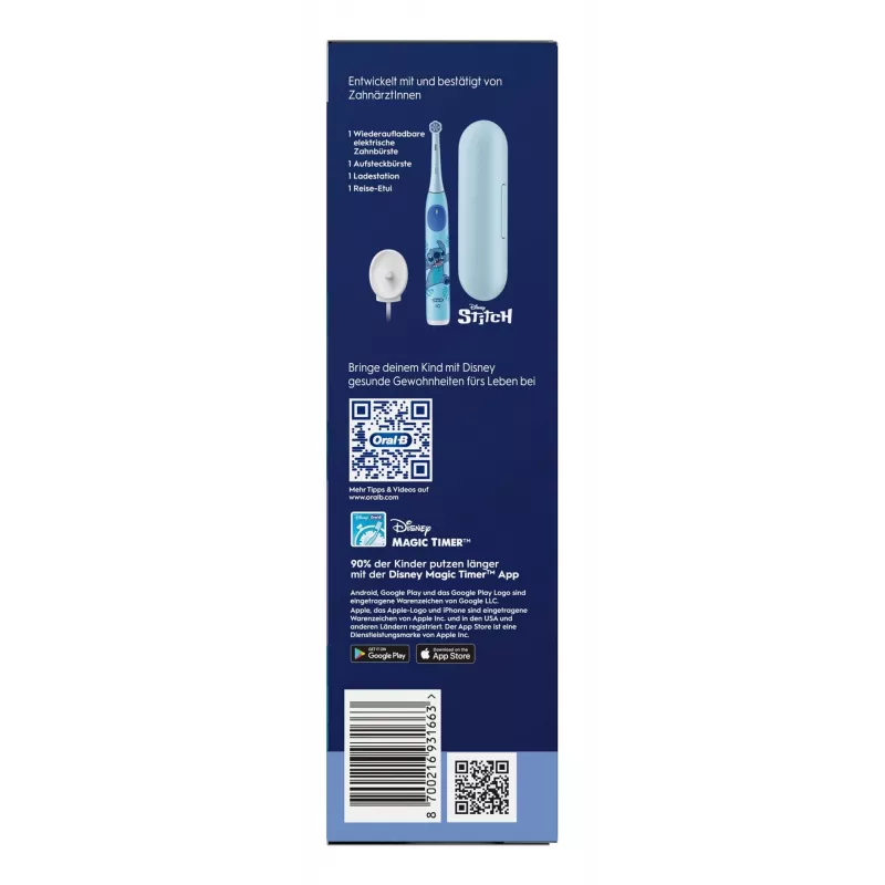 Oral-B iO Kids Stitch laste pöörlev hambahari sinine
