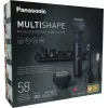Reisitrimmer Panasonic X-Shape Travel — sinine, liitium-ioon aku, sisseehitatud, mitu lisaseadet (habe, keha, juuksed, fooliumhabemeshaver, hambahari), 1–30 mm, 196×49×43 mm