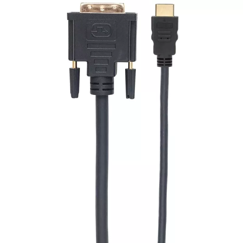 Techly Video Kaabel HDMI to DVI-D M / M 3m ICOC HDMI-D-030, 3 m, HDMI, DVI-D, Meessoost, Meessoost, Kuldne