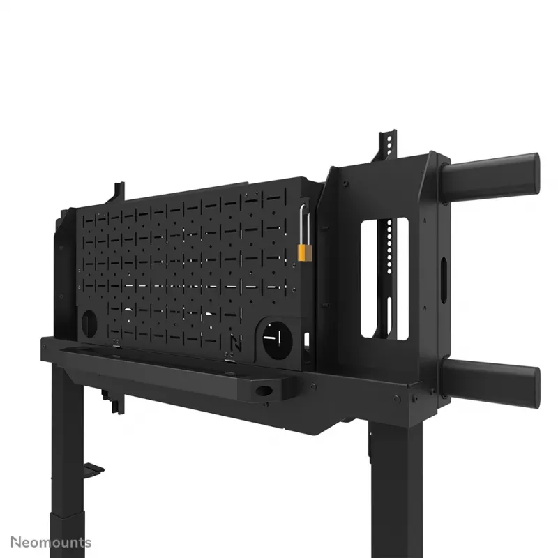 TV-käru Neomounts FL55-975BL1 motoriseeritud 75–115 tolli ekraanidele, teras, must, max 160 kg, kõrgus 2154 mm