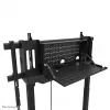 TV-käru Neomounts FL55-975BL1 motoriseeritud 75–115 tolli ekraanidele, teras, must, max 160 kg, kõrgus 2154 mm