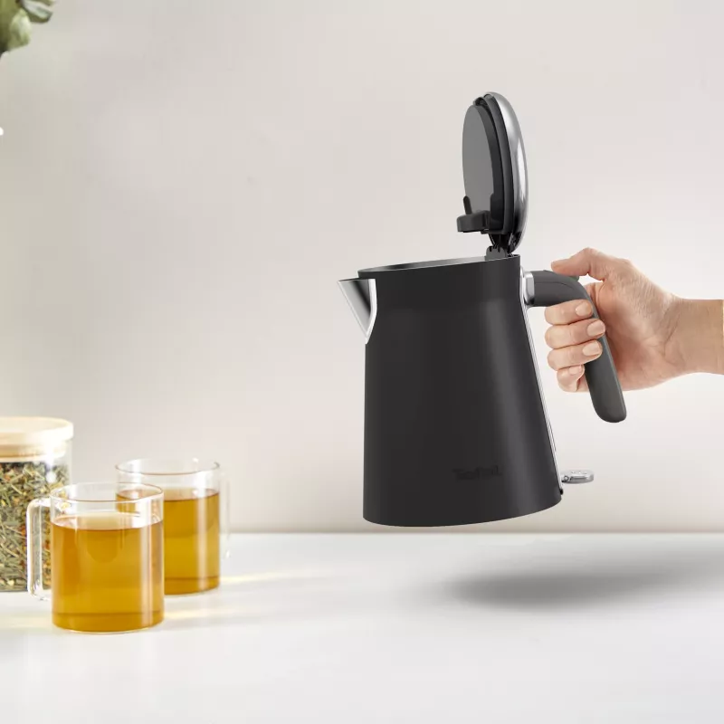 Elektriline veekeetja Tefal KI6668E0 — 1,7 L, 2400 W, roostevabast terasest korpus, must