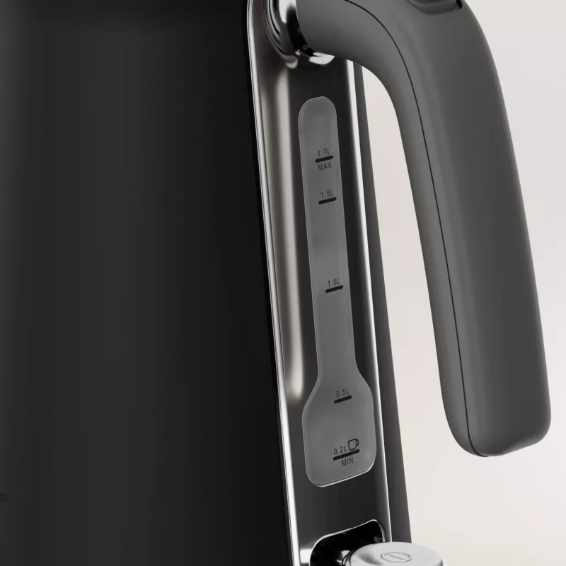 Elektriline veekeetja Tefal KI6668E0 — 1,7 L, 2400 W, roostevabast terasest korpus, must