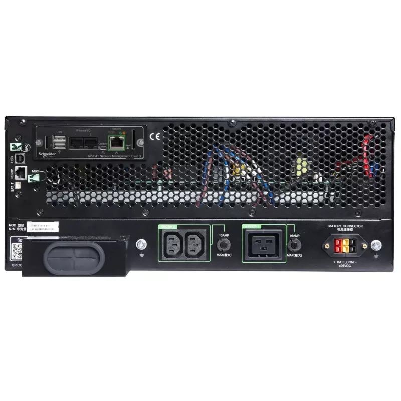 APC SRTG6KXLI katkematu toiteallikas (UPS) Topeltkonversioon (Online) 6 kVA 6000 W 3 vahelduvvoolu väljundit