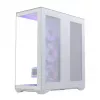 PC full-tower case MODECOM Volcano SPACE XL ARGB FULL TOWER 5F Valge — ATX, karastatud klaas, ARGB, USB-C