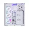 PC full-tower case MODECOM Volcano SPACE XL ARGB FULL TOWER 5F Valge — ATX, karastatud klaas, ARGB, USB-C
