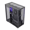 Full-Tower PC Case MODECOM Volcano SPACE XL NF — Must, karastatud klaas, ARGB, toetab micro-ATX, kuni 44 cm GPU, 3×3,5 tolli/4×2,5 tolli pesa, USB-A 2×, USB-C 1×