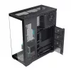 Full-Tower PC Case MODECOM Volcano SPACE XL NF — Must, karastatud klaas, ARGB, toetab micro-ATX, kuni 44 cm GPU, 3×3,5 tolli/4×2,5 tolli pesa, USB-A 2×, USB-C 1×