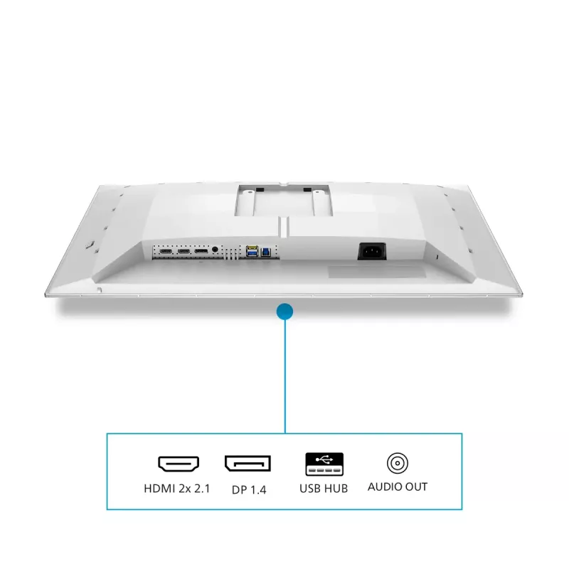 Philips Evnia 6000 27M2N6501L/00 arvutimonitor 67,3 cm (26,5 tolli) 2560 x 1440 pikslit Quad HD QD-OLED Valge