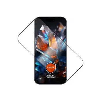 Ekraanikaitse FIXED Apple iPhone 17 Pro jaoks — karastatud klaas, must, Armor tolmuvaba aplikaatori ja AR-kihiga