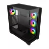 FSP M340-BA korpus Midi Tower mITX, mATX, ATX Must ARGB, Midi Tower, PC, Must, ATX, micro ATX, Mini-ITX, Klaas, SPCC, 17 cm