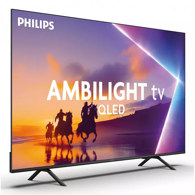 TV Philips 43PUS8450/12 43-tolline QLED 4K Ultra HD, 3840×2160, Titan OS, Wi‑Fi, Ethernet, Must