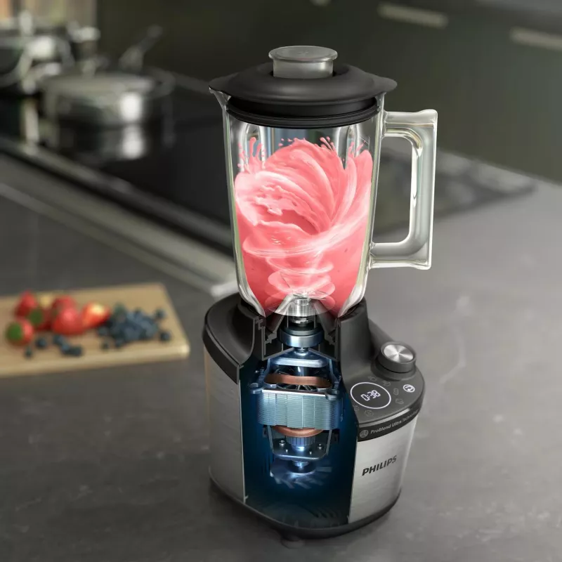 Lauapealne blender Philips 7000 series HR3760/10 Must Roostevaba teras