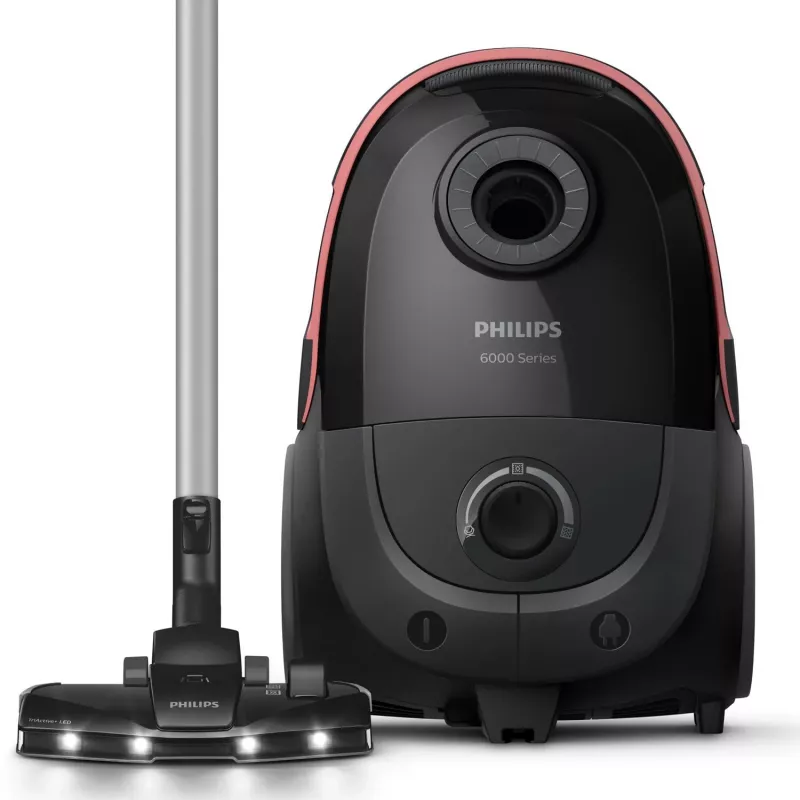 Silindertolmuimeja Philips XD6142/12 — 900 W, 4 L tolmukott, HEPA-filter, must
