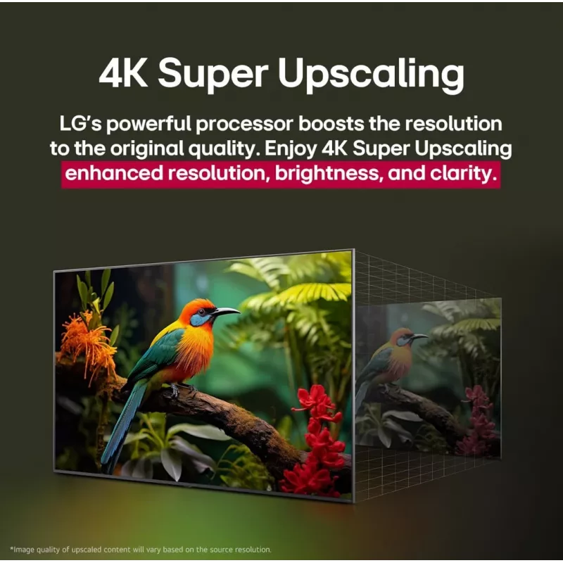 LG QNED AI 65QNED70A6A teler 165.1 cm (65 tolli) 4K Ultra HD nutiteler Wi-Fi must