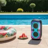 Kõlarisüsteem BLAUPUNKT PB60X — 120W RMS, Bluetooth A2DP, FM, LED-ekraan, 7000mAh aku, 18h, AUX, kaugjuhtimispult, 568×322×321 mm