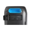 Kõlarisüsteem BLAUPUNKT PB60X — 120W RMS, Bluetooth A2DP, FM, LED-ekraan, 7000mAh aku, 18h, AUX, kaugjuhtimispult, 568×322×321 mm