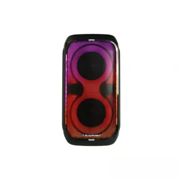 Kõlarisüsteem BLAUPUNKT PB60X — 120W RMS, Bluetooth A2DP, FM, LED-ekraan, 7000mAh aku, 18h, AUX, kaugjuhtimispult, 568×322×321 mm